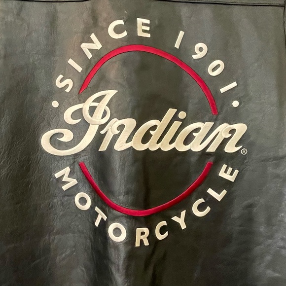 NWT Indian Motorcycle Black Leather Moto Westetn Vest - Picture 13 of 15